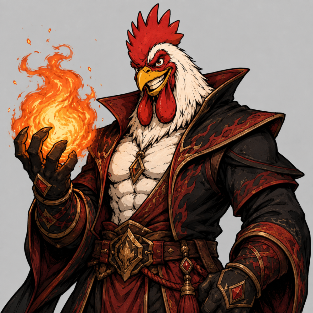 TALVX13 rooster archetype artwork